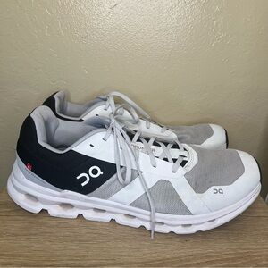 On Cloudrunner Men’s Size 14 Glacier/Black Running Shoes 46.98647